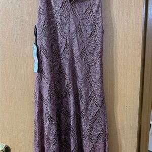 SL Fashions Dusty Pink Lace Wedding Dress